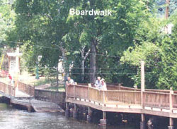 Image of people on one of the boardwalks.