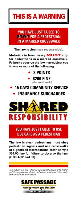 Pedestrian Laws - The New Jersey Bicycle and Pedestrian Resource Center