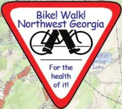 A Bike! Walk! Northwest Georgia sign.